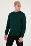 U.S. Polo Pamuklu Regular Fit Logolu Bisiklet Yaka Erkek Sweat G081GL0822237151 KOYU YEŞİL