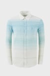U.S. Polo Renk Bloklu Pamuk ve Keten Karışımlı Regular Fit Düğmeli Yaka Erkek Gömlek G081SZ0042105407 MİNT