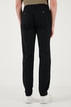U.S. Polo Keten ve Pamuk Karışımlı Regular Fit Normal Bel Düz Paça Erkek Pantolon G081SZ0782115343 SİYAH