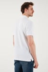 U.S. Polo Desenli % 100 Pamuk Regular Fit Düğmeli Erkek Polo Yaka T Shirt G081SZ0112107687 Kavun