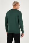 U.S. Polo Pamuklu Slim Fit Logolu Bisiklet Yaka Erkek Kazak G081SZ0TK2226959 KOYU YEŞİL