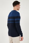 U.S. Polo Pamuklu Slim Fit Bisiklet Yaka Erkek Kazak G081SZ0TK2235801 LACİVERT