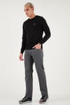 U.S. Polo Pamuklu Regular Fit Logolu Erkek Pantolon G081GL0782238677 GRİ
