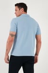 U.S. Polo Logolu Pamuklu Regular Fit Düğmeli Polo Yaka Erkek T Shirt G081GL0112106339 MAVİ