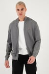 U.S. Polo Pamuklu Slim Fit Logolu Erkek Hırka G081SZ0TH2227188 GRİ MELANJ