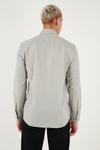 U.S. Polo Pamuklu Slim Fit Logolu Uzun Kollu Erkek Gömlek G081SZ0042225619 Açık Haki