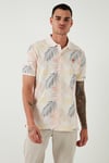 U.S. Polo Pamuklu Regular Fit Erkek Polo Yaka T Shirt G081SZ0111573736 EKRU