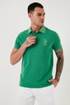 U.S.Polo Pamuklu Slim Fit Erkek Polo Yaka T Shirt G081SZ0111573851 YEŞİL