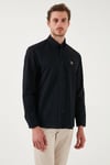 U.S. Polo % 100 Pamuk Regular Fit Düğmeli Yaka Logolu Erkek Gömlek G081GL0042084002 LACİVERT