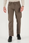 U.S. Polo Pamuklu Slim Fit Düz Paça Erkek Pantolon G081SZ0782237485 Vizon