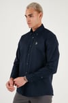 U.S. Polo Pamuklu Slim Fit Uzun Kol Erkek Gömlek G081SZ0042225643 LACİVERT