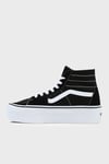 UA SK8-Hi Tapered Bilekli Platform Sneaker Kadın Ayakkabı VN0A5JMKBMX1 SİYAH-BEYAZ