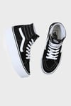 UA SK8-Hi Tapered Bilekli Platform Sneaker Kadın Ayakkabı VN0A5JMKBMX1 SİYAH-BEYAZ