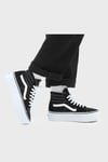 UA SK8-Hi Tapered Bilekli Platform Sneaker Kadın Ayakkabı VN0A5JMKBMX1 SİYAH-BEYAZ