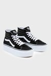 UA SK8-Hi Tapered Bilekli Platform Sneaker Kadın Ayakkabı VN0A5JMKBMX1 SİYAH-BEYAZ