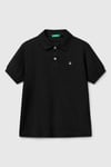 United Colors Of Benetton % 100 Pamuk Erkek Çocuk Polo T Shirt 3089C300Q SİYAH