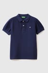 United Colors Of Benetton % 100 Pamuk Erkek Çocuk Polo T Shirt 3089C300Q LACİVERT