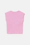United Colors Of Benetton % 100 Pamuk Regular Fit Baskılı Kız Çocuk T Shirt 3JERC10PB AÇIK PEMBE