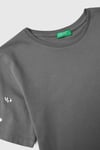 United Colors Of Benetton % 100 Pamuk Regular Fit Taş Detaylı Kız Çocuk T Shirt 3MI5C10O1 ANTRASİT