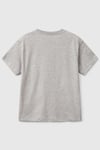 United Colors Of Benetton Baskılı % 100 Pamuk Regular Fit Bisiklet Yaka Erkek Çocuk T Shirt 3I1XC10N3 GRİ MELANJ