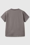 United Colors Of Benetton Baskılı % 100 Pamuk Regular Fit Bisiklet Yaka Erkek Çocuk T Shirt 3I1XC10N3 GRİ