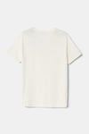United Colors Of Benetton Baskılı % 100 Pamuk Regular Fit Bisiklet Yaka Erkek Çocuk T Shirt 3I1XC10N3 EKRU