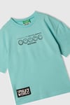 United Colors Of Benetton Baskılı % 100 Pamuk Bisiklet Yaka Erkek Çocuk T Shirt 3I1XC10NR TURKUAZ