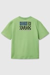United Colors Of Benetton Baskılı Oversize Fit Pamuklu Bisiklet Yaka Erkek Çocuk T Shirt 3I1XC10O4 AÇIK YEŞİL