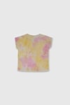 United Colors Of Benetton Desenli Regular Fit Bisiklet Yaka Kız Çocuk T Shirt BNTG21783 PEMBE