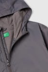 United Colors Of Benetton Desenli Regular Fit Kapüşonlu Yaka Erkek Çocuk Yağmurluk 22YHCN06A SİYAH