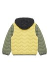 United Colors Of Benetton Kapitoneli Regular Fit Kapüşonlu Erkek Çocuk Mont 2TWDCN04V SARI