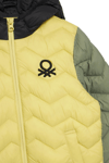United Colors Of Benetton Kapitoneli Regular Fit Kapüşonlu Erkek Çocuk Mont 2TWDCN04V SARI
