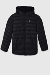 United Colors Of Benetton Kapitoneli Regular Fit Kapüşonlu Kız Çocuk Mont BNTG23315 SİYAH