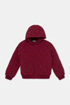 United Colors Of Benetton Kapitoneli Regular Fit Kapüşonlu Kız Çocuk Ceket 2IGGCN06M BORDO