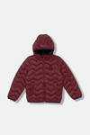 United Colors Of Benetton Kapitoneli Regular Fit Kapüşonlu Erkek Çocuk Mont 2TWDCN04V BORDO