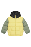 United Colors Of Benetton Kapitoneli Regular Fit Kapüşonlu Erkek Çocuk Mont 2WU0CN06N SARI