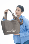 United Colors Of Benetton Logolu Bayan Çanta BNT1163 GRİ
