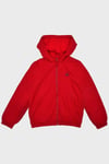 United Colors Of Benetton Logolu Regular Fit Kapüşonlu Unisex Çocuk Yağmurluk BNTU21879 KIRMIZI