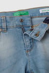United Colors Of Benetton Pamuklu Dar Kesim Jeans Kız Çocuk Kot Pantolon 4DURCE00L AÇIK MAVİ