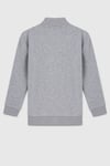 United Colors Of Benetton Pamuklu Dik Yaka Fermuarlı Erkek Çocuk Sweat BNTB23351 GRİ MELANJ