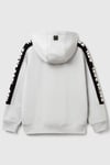 United Colors Of Benetton Pamuklu Şeritli Regular Fit Kapüşonlu Erkek Çocuk Sweat 3J68C504R GRİ MELANJ