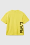 United Colors Of Benetton Peanuts Baskılı Pamuklu Regular Fit Bisiklet Yaka Erkek Çocuk T Shirt 3X1SC10NI SARI