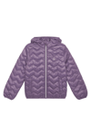United Colors Of Benetton Regular Fit Kapüşonlu Kapitoneli Kız Çocuk Mont 21INCN04U MOR