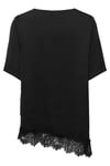 urba Regular Fit Dantel Detaylı Kadın T Shirt 15386781 SİYAH