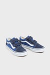 UY Old Skool V Cırt Cırtlı Süet Sneaker Unisex Çocuk Ayakkabı VN000VHENWD1 LACİVERT-MAVİ