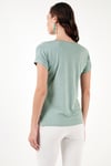 V Yaka Relaxed Fit Yırtmaç Detaylı 2'li Paket Kadın Bluz 5862000S2 EKRU-ÇAĞLA