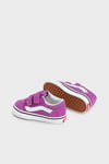 Vans Old Skool V Cırt Cırtlı Süet ve Kanvas Sneaker Unisex Çocuk Ayakkabı VN000CTGE2T1 MOR-BEYAZ