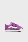 Vans Old Skool V Cırt Cırtlı Süet ve Kanvas Sneaker Unisex Çocuk Ayakkabı VN000CTGE2T1 MOR-BEYAZ