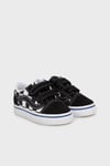 Vans Old Skool V Kareli Cırt Cırtlı Kanvas Sneaker Unisex Çocuk Ayakkabı VN0009RCBZW1 SİYAH-BEYAZ