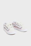 Vans Old Skool V Süet Detaylı Desenli Cırt Cırtlı Sneaker Unisex Çocuk Ayakkabı VN0009RCCY71 Pembe-Krem
